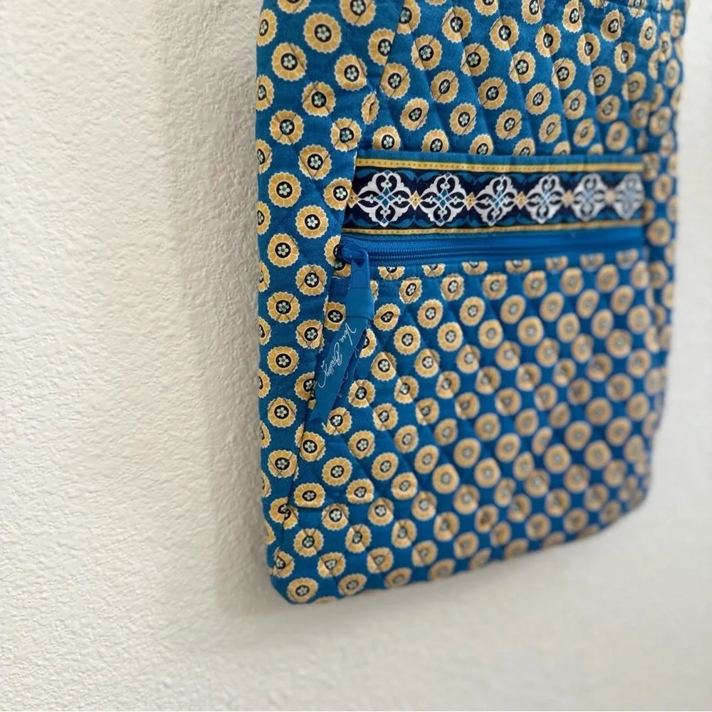 Vera Bradley Colorful Patterned Rivera Blue Crossbody Hipster